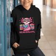 Kawaii Axolotl Readsolotl Book Lover Reading Bookworm Girls Graphic Youth Hoodie