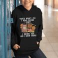 Knitting Reading Books Drinking Tea Knitter Knit Graphic Youth Hoodie Knitting Reading Books Drinking Tea Knitter Knit Graphic Youth Hoodie