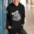 Koala Reading Book Pajama Sleep Graphic Youth Hoodie