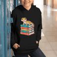 Leopard Gecko Book Lover Reading Graphic Youth Hoodie