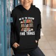 Librarian Reading Books Lover Library Graphic Youth Hoodie