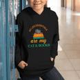 My Life Essentials Are Cat And Books Graphic Youth Hoodie