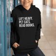 Lift Heavy Pet Cats Read Books Gym Workout Weight Lifter Graphic Youth Hoodie Lift Heavy Pet Cats Read Books Gym Workout Weight Lifter Graphic Youth Hoodie