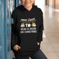 Most Likely To Read A Book On Christmas Snowman Family Graphic Youth Hoodie