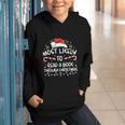 Most Likely To Read A Book Through Christmas Xmas Graphic Youth Hoodie Most Likely To Read A Book Through Christmas Xmas Graphic Youth Hoodie
