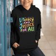 Literacy And Justice For All Protect Banned Books Library Graphic Youth Hoodie