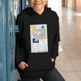 Little Miss Muffet Reading a Picture Book Graphic Youth Hoodie