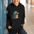 Lizard Reading Book Librarian Bookworm Reader Read Graphic Youth Hoodie Lizard Reading Book Librarian Bookworm Reader Read Graphic Youth Hoodie