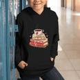 Love Book Coffee Heart Coquette Bow Valentines Day Graphic Youth Hoodie Love Book Coffee Heart Coquette Bow Valentines Day Graphic Youth Hoodie