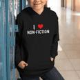 I Love Non Fiction Heart Books Reading Writing Writer Read Graphic Youth Hoodie I Love Non Fiction Heart Books Reading Writing Writer Read Graphic Youth Hoodie