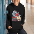 Manatee Reading Books Matching Bookworm Readers Librarian Graphic Youth Hoodie