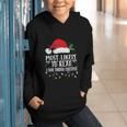 Matching Christmas PJS Most Likely To Read A Book Graphic Youth Hoodie Matching Christmas PJS Most Likely To Read A Book Graphic Youth Hoodie