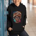 Melanin Girl Afro Book Lover Librarian Teacher Student Graphic Youth Hoodie