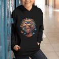 Month Honoring Past Inspiring Pride Melanin Book Graphic Youth Hoodie