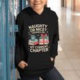 Naughty Or Nice Depends On My Current Chapter Book Lover Graphic Youth Hoodie