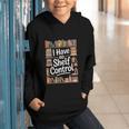 I Have No Shelf Control Book Lovers Vintage Floral Graphic Youth Hoodie