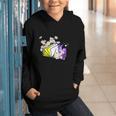 Non-Binary Book Lover Nonbinary Daisy LGBT Reading Pride Graphic Youth Hoodie Non-Binary Book Lover Nonbinary Daisy LGBT Reading Pride Graphic Youth Hoodie