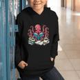 Octopus Reading Book Coffee Lover Bookaholic Bookworm Reader Graphic Youth Hoodie