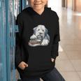 Old English Sheepdog Books Reading Dog Breed Graphic Graphic Youth Hoodie Old English Sheepdog Books Reading Dog Breed Graphic Graphic Youth Hoodie