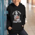 One More Chapter Skeleton Reading Books Lovers Readers Graphic Youth Hoodie