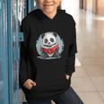 Panda With Book For Reading Enthusiasts Graphic Youth Hoodie