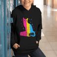 Pansexual Pride Celestial Cat Sitting Book LGBTQ Pan Colors Men Women Graphic Youth Hoodie Pansexual Pride Celestial Cat Sitting Book LGBTQ Pan Colors Men Women Graphic Youth Hoodie