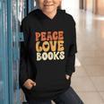 Peace Love Books Men Women Graphic Youth Hoodie Peace Love Books Men Women Graphic Youth Hoodie