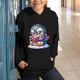 Penguin Reading a Book Animal Graphic Youth Hoodie
