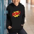 POW -Adults Kids Comic Book Cartoon Pop Art Novelty Sarcastic Graphic Youth Hoodie POW -Adults Kids Comic Book Cartoon Pop Art Novelty Sarcastic Graphic Youth Hoodie