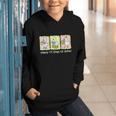 Preppy 100 Days Of School Goose Coffee Books Teacher Life Graphic Youth Hoodie