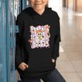 Preppy Coquette Bow Ghost Reading Books Halloween Book Graphic Youth Hoodie Preppy Coquette Bow Ghost Reading Books Halloween Book Graphic Youth Hoodie