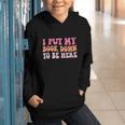 I Put My Book Down To Be Here Book Lover Book Nerd Graphic Youth Hoodie I Put My Book Down To Be Here Book Lover Book Nerd Graphic Youth Hoodie