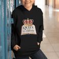 Queen Of The Classroom Appreciation Royal Crown Book Graphic Youth Hoodie