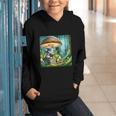 Rabbit Reading Book Under Large Mushroom Easter Bandana Graphic Youth Hoodie Rabbit Reading Book Under Large Mushroom Easter Bandana Graphic Youth Hoodie