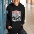 Rather Be Reading Book Lover Stack Graphic Youth Hoodie Rather Be Reading Book Lover Stack Graphic Youth Hoodie