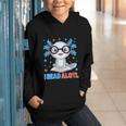 I Read Alotl Cute Axolotl Reading Book Lover Graphic Youth Hoodie