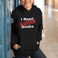 I Read Banned Books Censored Red Stamp Reading Librarian Graphic Youth Hoodie