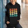 Read Read Read Read Book Lover Reading Bookworm Reader Graphic Youth Hoodie