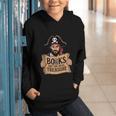 Read Book Reader Library Reading Librarian Pirate Bookworm Graphic Youth Hoodie