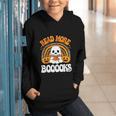 Read More Books Booooks Ghost Pumpkin Cute Teacher Halloween Graphic Youth Hoodie