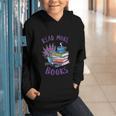 Read More Books Floral Book Reader Art Reading Lover Quote Graphic Youth Hoodie