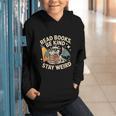 Read Books Be Kind Stay Weird Book Dragon Skeleton Reading Graphic Youth Hoodie Read Books Be Kind Stay Weird Book Dragon Skeleton Reading Graphic Youth Hoodie