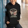 Read Books Be Kind Stay Weird Moth Coffee Lover Reading Graphic Youth Hoodie