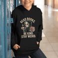 Read Books Be Kind Stay Weird Skeleton Grim Reaper Reading Graphic Youth Hoodie Read Books Be Kind Stay Weird Skeleton Grim Reaper Reading Graphic Youth Hoodie