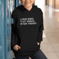 Read Books Lift Weights Fight Fascists Lovers Reading Graphic Youth Hoodie Read Books Lift Weights Fight Fascists Lovers Reading Graphic Youth Hoodie
