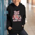 Read Your Heart Out Book Lover Reading Enthusiasts Floral Graphic Youth Hoodie Read Your Heart Out Book Lover Reading Enthusiasts Floral Graphic Youth Hoodie