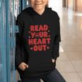 Read Your Heart Out Book Lover Reading Teachers Kids Graphic Youth Hoodie Read Your Heart Out Book Lover Reading Teachers Kids Graphic Youth Hoodie