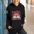 Read Your Heart Out Book Valentines Day Reading Teacher Graphic Youth Hoodie
