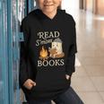 Read S'More Books Campfire Reading Book Lovers Camper Graphic Youth Hoodie