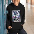 The Reader Tarot Card Reading Skeleton Skull Book Lover Graphic Youth Hoodie The Reader Tarot Card Reading Skeleton Skull Book Lover Graphic Youth Hoodie